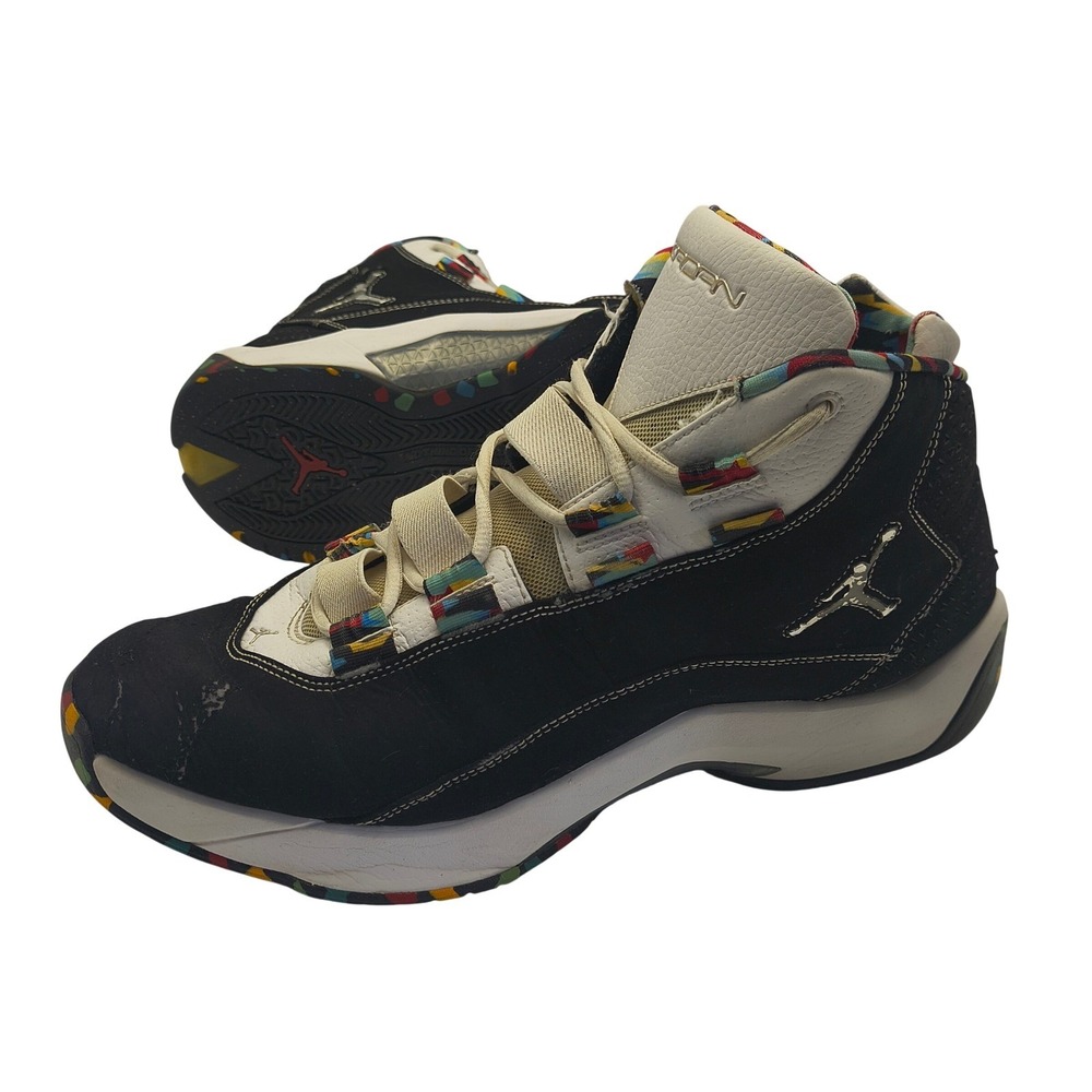 Jordan Rising Star Black White Multicolor 316337-106 Mens 13 Basketball Shoes